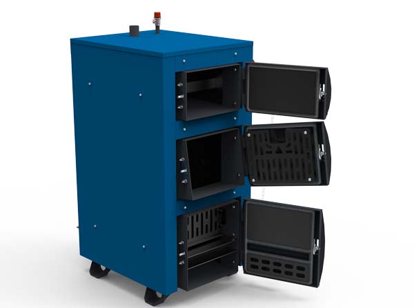 Котел опалювальний твердопаливний водогрійний "УКРТЕРМО" 20 кВт серії Standart